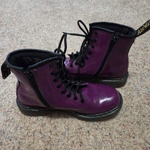 Dr. Martens Kids Boots - Purple and Black